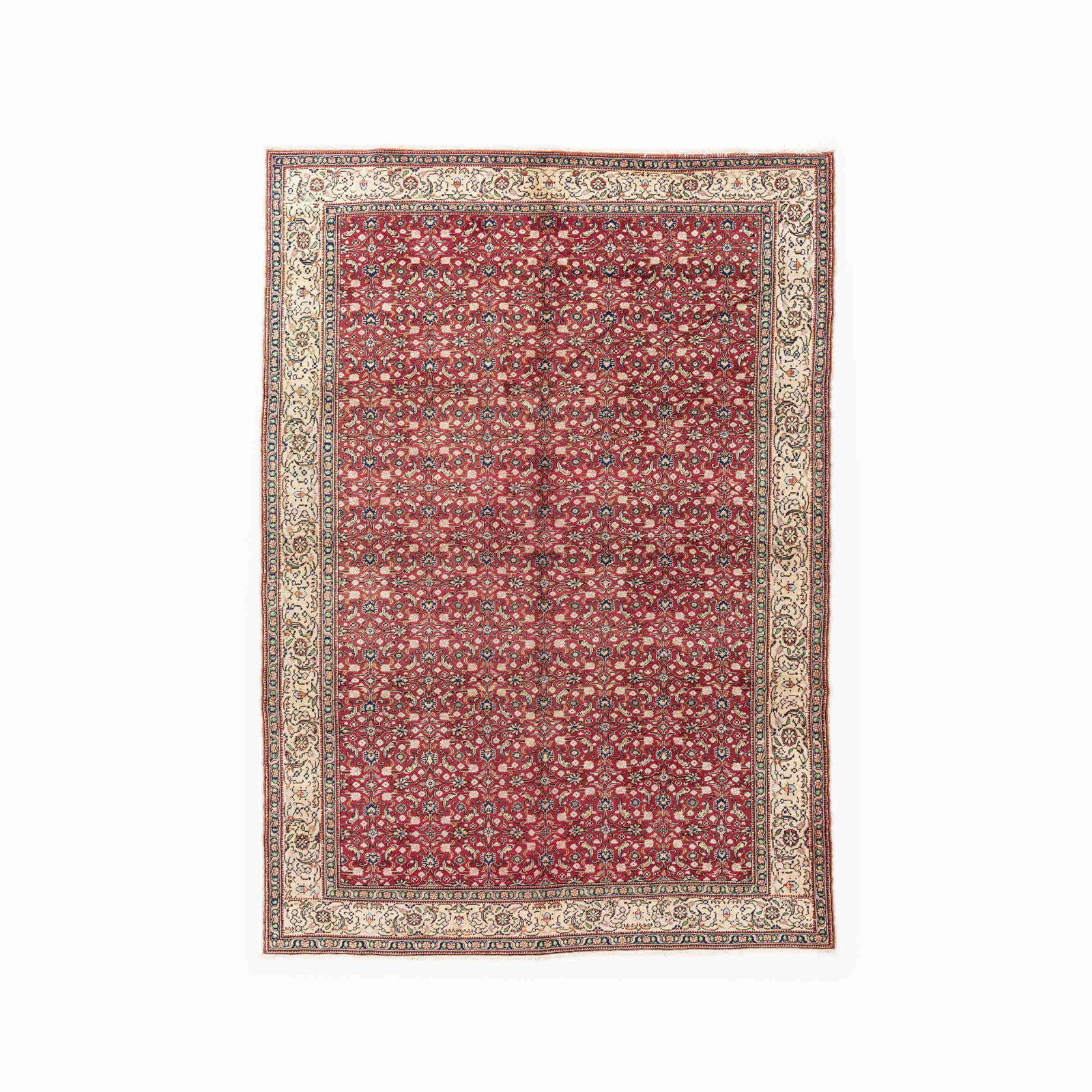 Authentic Handmade Kayseri Wool on Cotton Carpet 79.1 x 111 Inches (1 of 8)