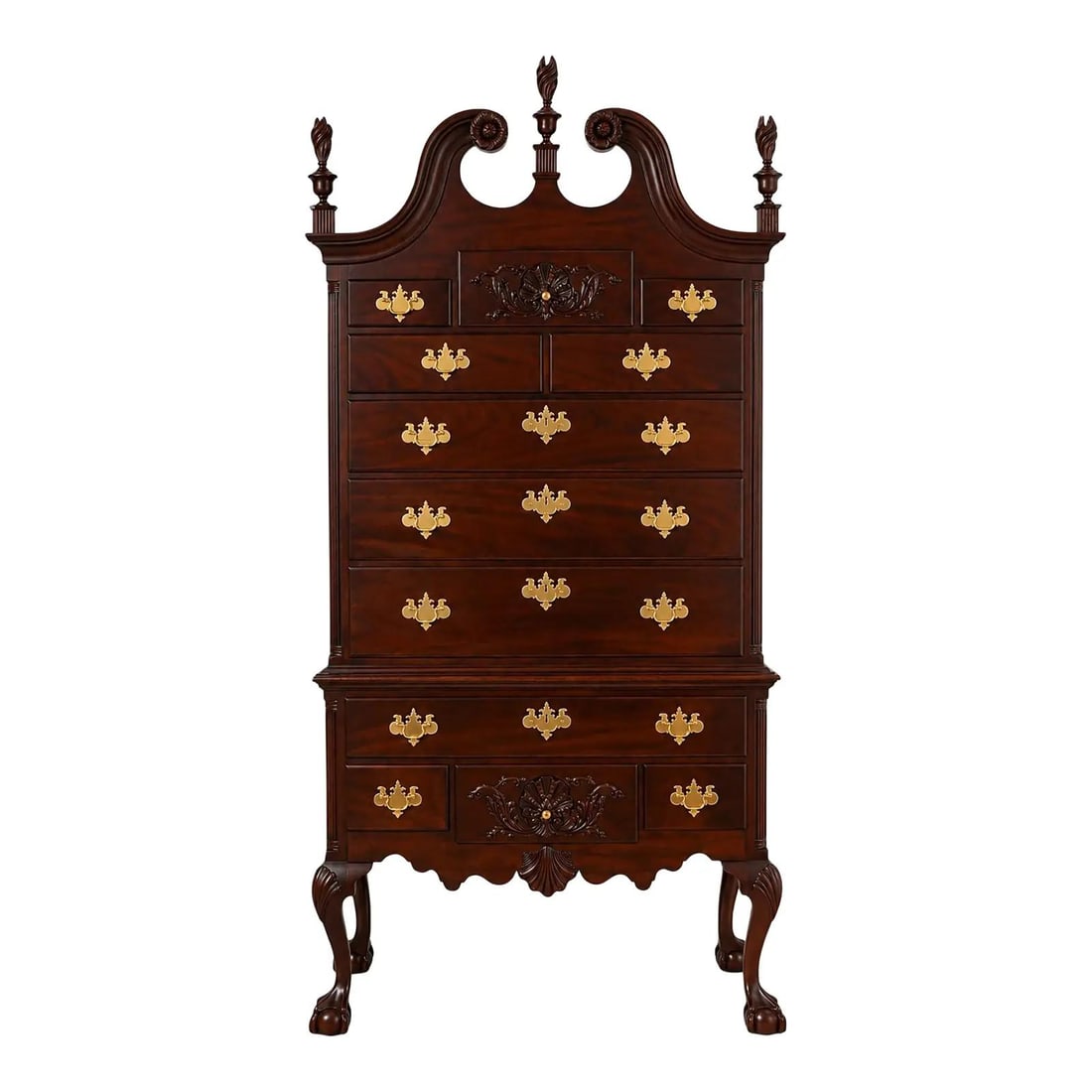 Mahogany Highboy Chest Henkel Harris Model 1946 44.5w x 24.5d x 92.5h (1 of 10)