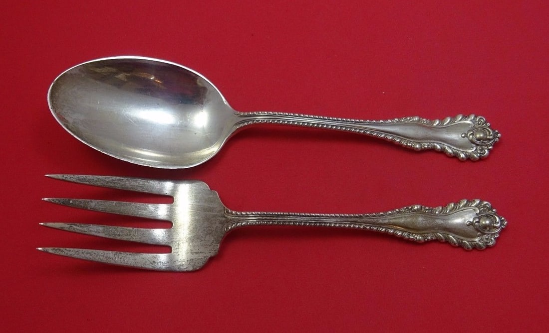 2 Piece Sterling Salad Server Set Birks Gadroon 8 1/2 (1 of 1)
