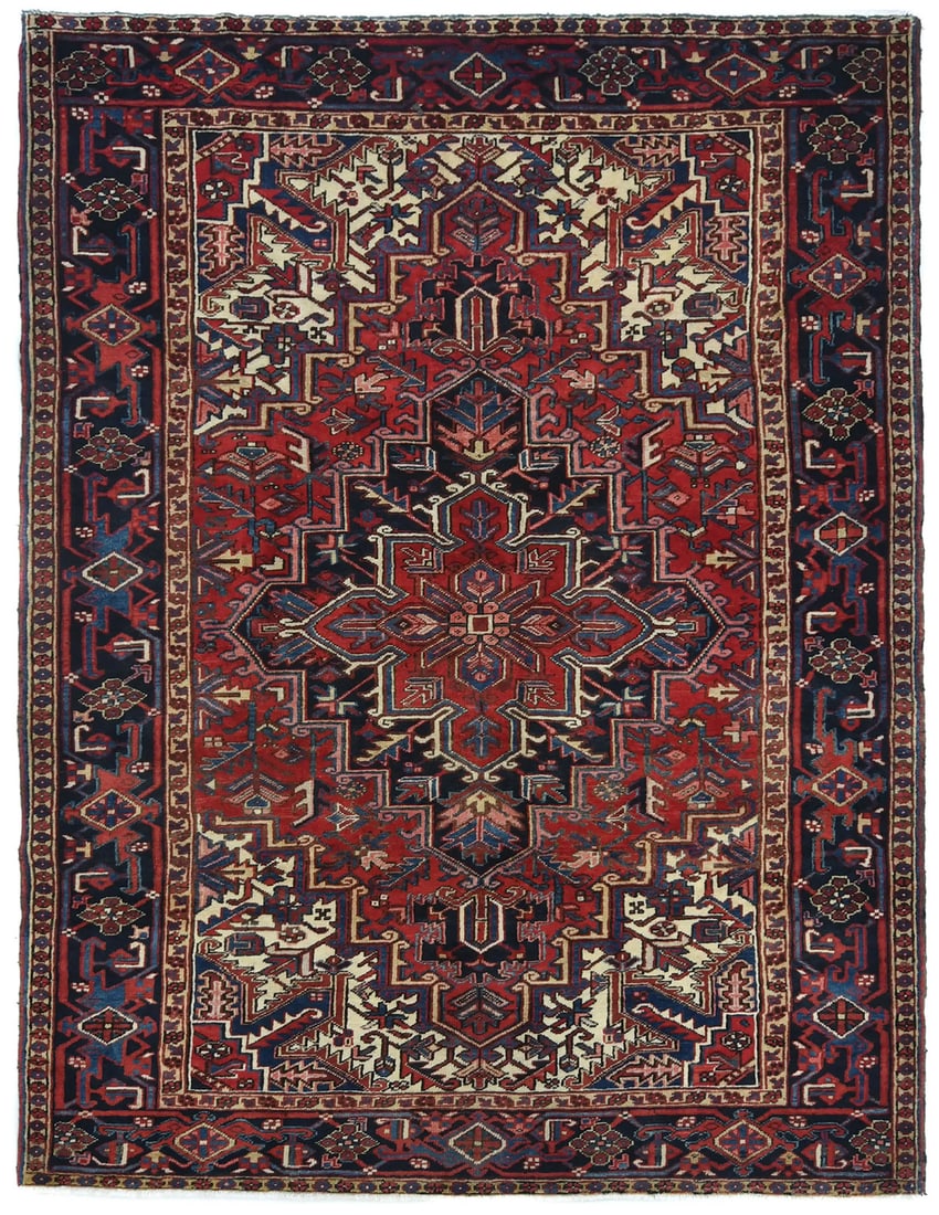 Vintage Floral Hand-Knotted Oriental Rug 6'11 x 9'1 Wool: Vintage Floral Hand-Knotted Oriental Rug 6'11 x 9'1 Wool Enhance your living space with this exquisite Traditional Hand-Knotted Oriental Rug. Measuring 6'11" x 9'1", this vintage floral dining room ca