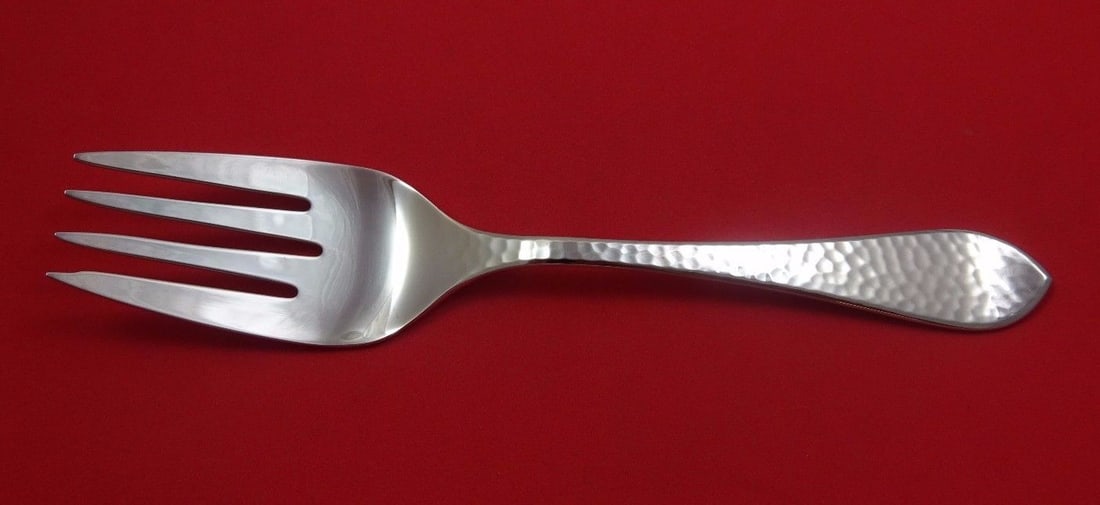 Robbe and Berking Martele Sterling Silver 4 Tine Cold Meat Fork (1 of 2)