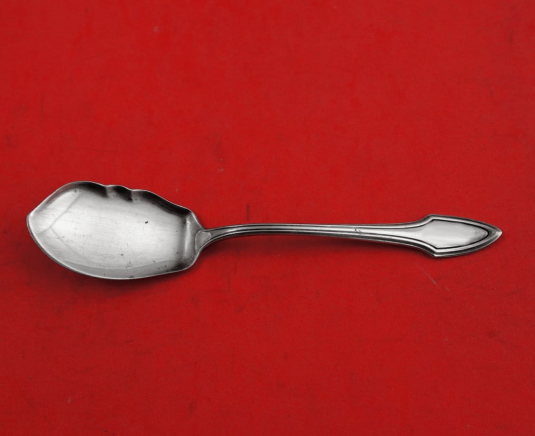 Alvin Molly Stark Sterling Silver Jelly Server 5.5 Inch Serving Piece: Alvin Molly Stark Sterling Silver Jelly Server 5.5 Inch Serving Piece Presenting the Molly Stark Jelly Server by Alvin, a beautiful serving piece crafted from high-quality sterling silver. This elegan
