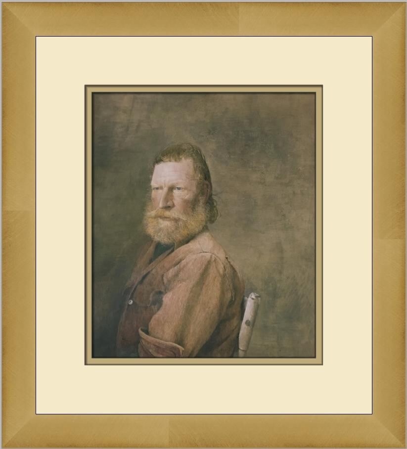 Andrew Wyeth Sea Dog Custom Framed Print 1998 Impressionism Art: Andrew Wyeth Sea Dog Custom Framed Print 1998 Impressionism Art This Andrew Wyeth print titled "Sea Dog" showcases the artist's signature Impressionism Realism style. Produced in 1998, this open editi