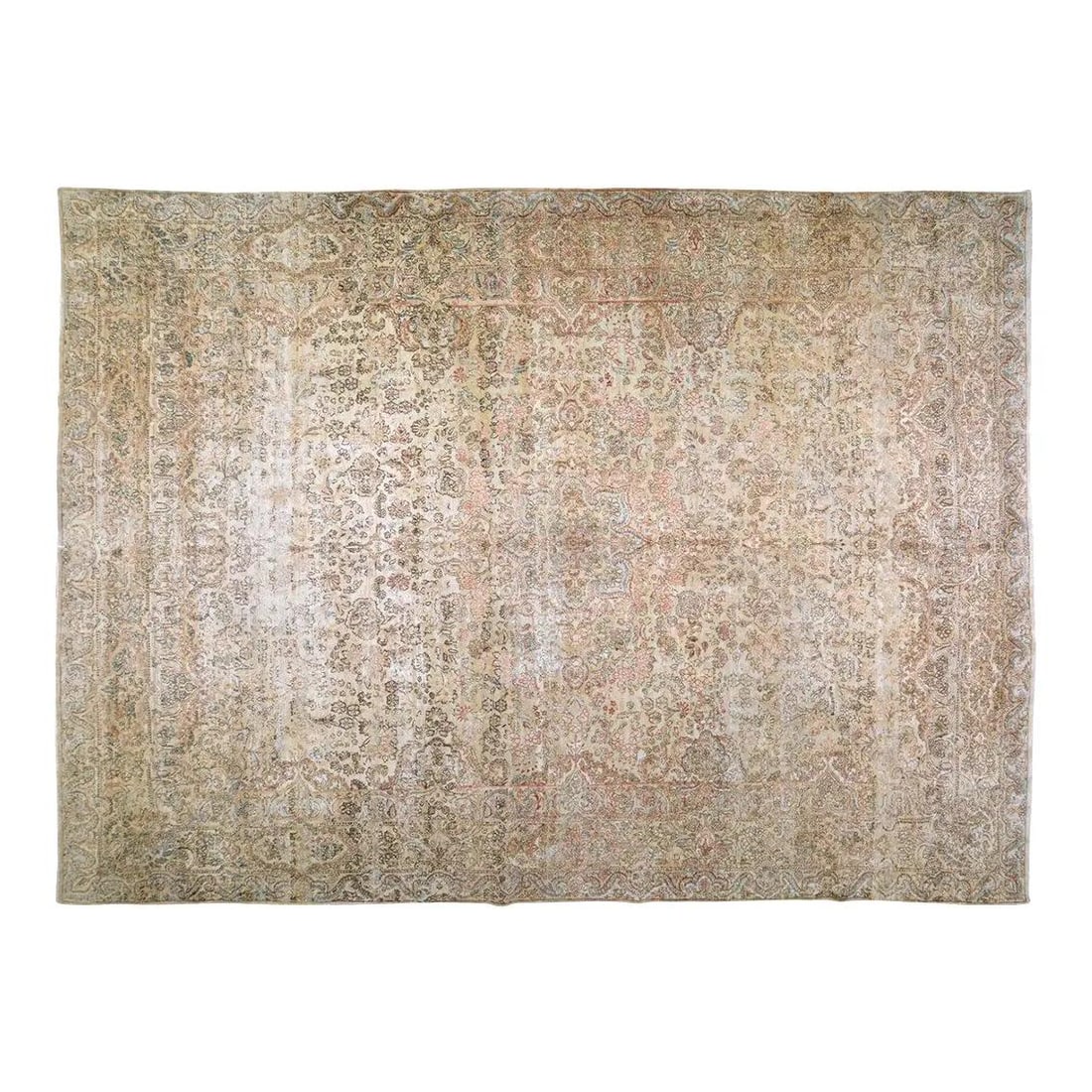 11x15'4 Anatolian Turkish hand knotted wool area rug: 11x15'4 Anatolian Turkish hand knotted wool area rug Vintage Turkish Anatolian professional hand-knotted wool rug in a tan color. It is pre-owned and made using traditional rug-making techniques, offe