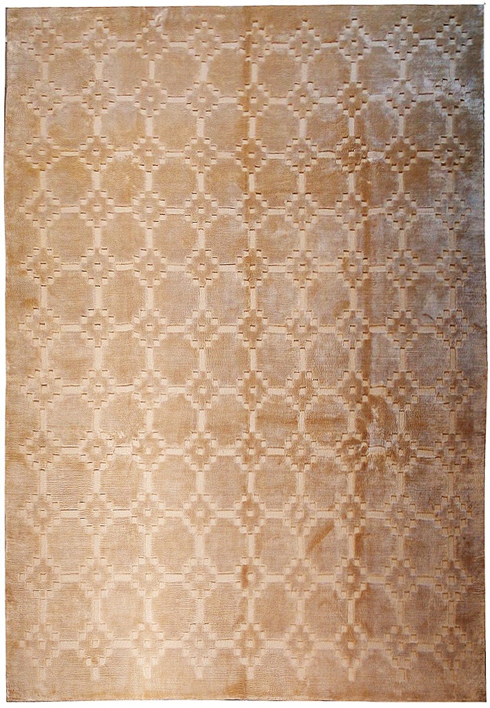 Luxurious 8x10 Solid Taupe Bamboo Silk Area Rug Modern Design: Luxurious 8x10 Solid Taupe Bamboo Silk Area Rug Modern Design Free continental US Shipping Transform your living space with the luxurious touch of this 8x10 Solid Taupe Color Raised Pile Bamboo Silk R