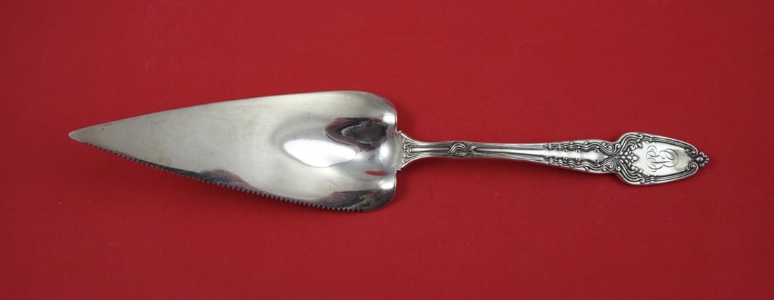 Sterling Silver Pie Server Broomcorn Pattern by Tiffany Serrated 11 1/4 Inch (1 of 2)