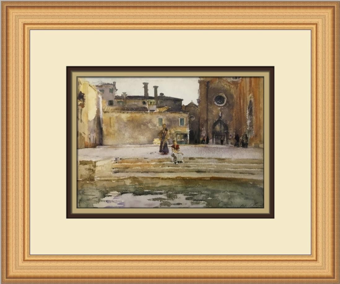 John Singer Sargent Campo Dei Frari Framed Print 12x14 Art (1 of 2)