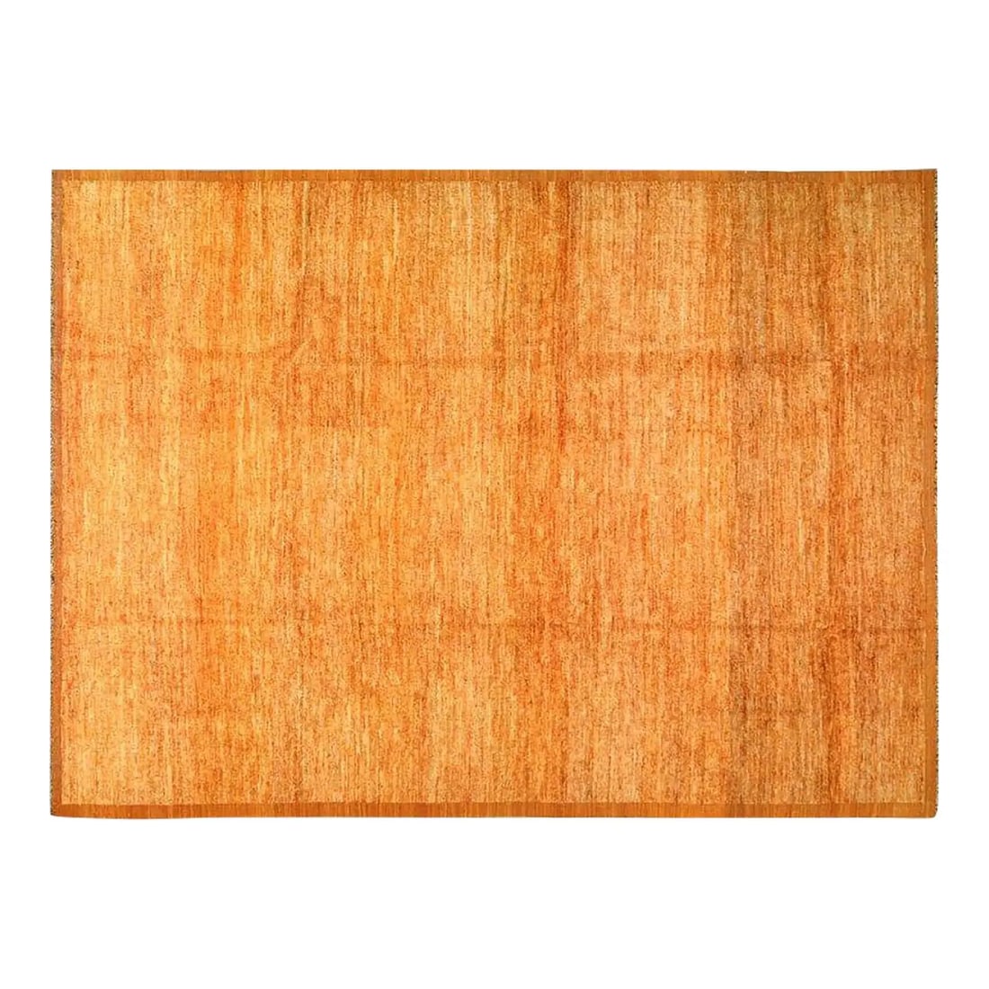 9'1 x 12'7 Azilal Wool Area Rug Minimalist Moroccan Design: 9'1 x 12'7 Azilal Wool Area Rug Minimalist Moroccan Design This Moroccan Azilal hand-knotted wool rug features a minimalist design in a burnt orange color. Crafted from wool, it offers a unique and au