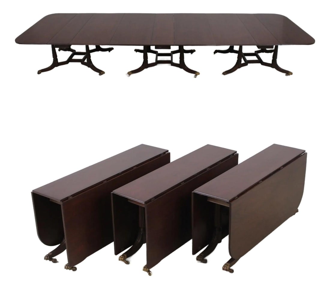 Kittinger CW-177 Colonial Williamsburg banquet dining table 3 sections (1 of 10)