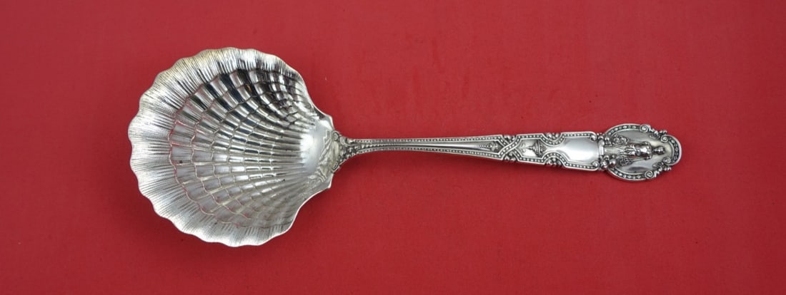 Tiffany & Co. Renaissance Sterling Silver Berry Spoon 9 Inch Clam Shell (1 of 2)