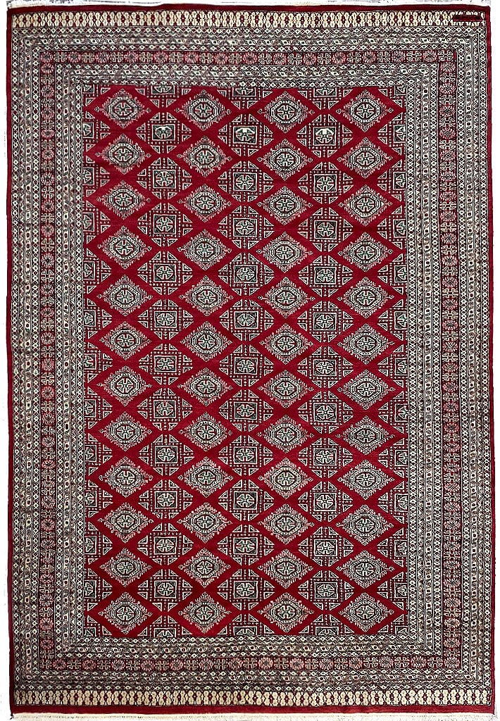 New Handmade Jaldar Bokara 8.3 x 10.8 Rug from Pakistan (1 of 10)