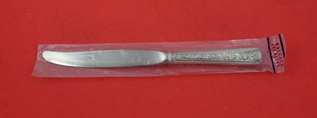 Watson Windsor Rose Sterling Silver Knife 9 1/4 Inch Modern: Watson Windsor Rose Sterling Silver Knife 9 1/4 Inch Modern This Windsor Rose knife by Watson is a stunning example of modern sterling silver craftsmanship. Measuring 9 1/4 inches in length, this regu