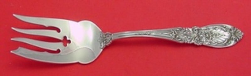 International Richelieu Sterling Silver Serving Fork 8 3/4 in (1 of 1)