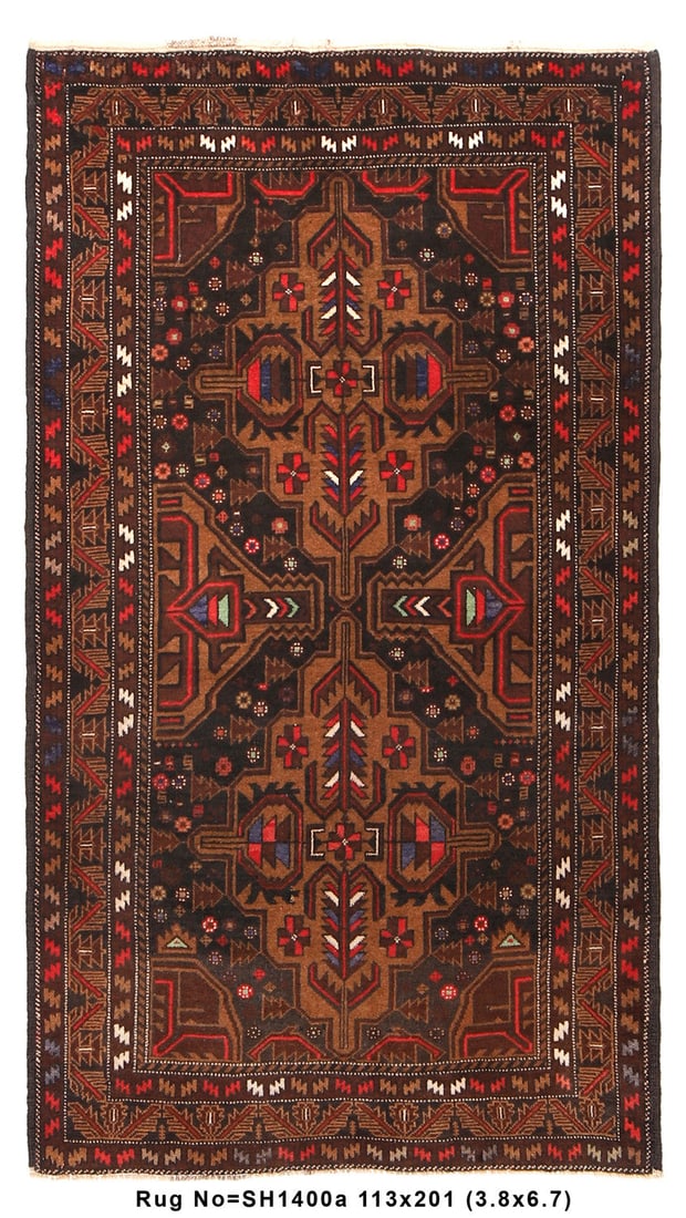 3.9 x 6.7 Hand-Knotted Tribal Wool Area Rug from Afghanistan: 3.9 x 6.7 Hand-Knotted Tribal Wool Area Rug from Afghanistan Free continental US Shipping This 3.9 x 6.7 ft tribal handmade wool rug is a captivating piece that showcases the essence of traditional cr