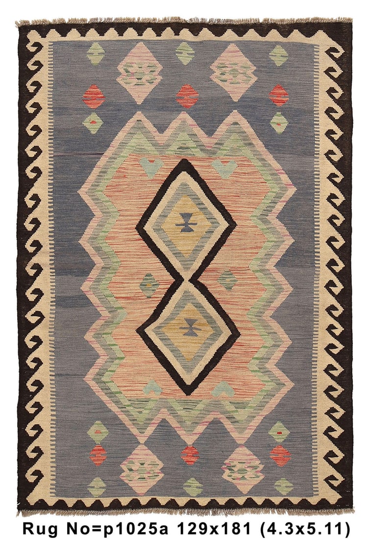 4.3' x 6.0' Vegetable Kilim Handmade Area Rug from Pakistan: 4.3' x 6.0' Vegetable Kilim Handmade Area Rug from Pakistan Free continental US Shipping Enhance your home decor with this exquisite 4.3 x 6.0 Vegetable Kilim Handmade Rug. Crafted by skilled artisans
