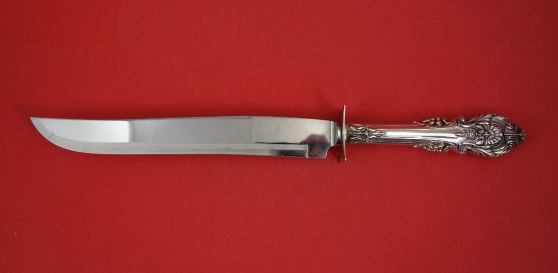 Wallace Sir Christopher Sterling Silver Hollow Handle Roast Carving Knife 13 3/4 (1 of 2)