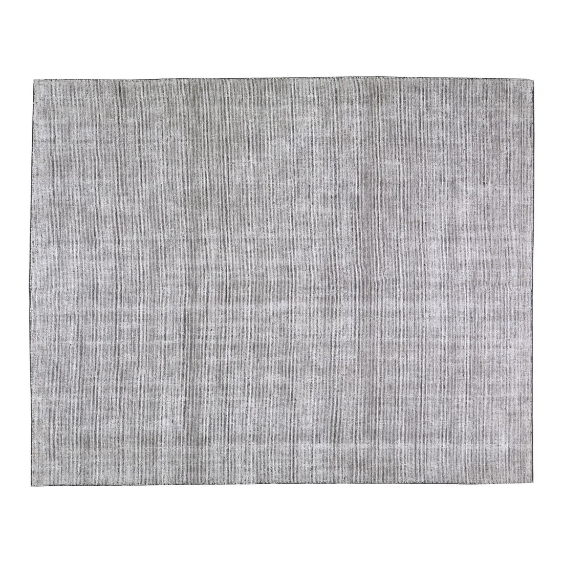 Handloom Wool and Bamboo Area Rug in Gray 7'1" x 9'9" (1 of 5)