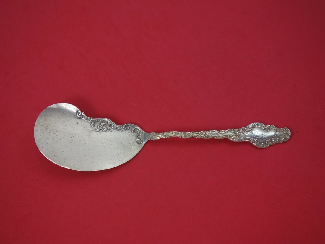 Durgin Watteau Sterling Silver Fried Oyster Server 9 5/8" (1 of 1)
