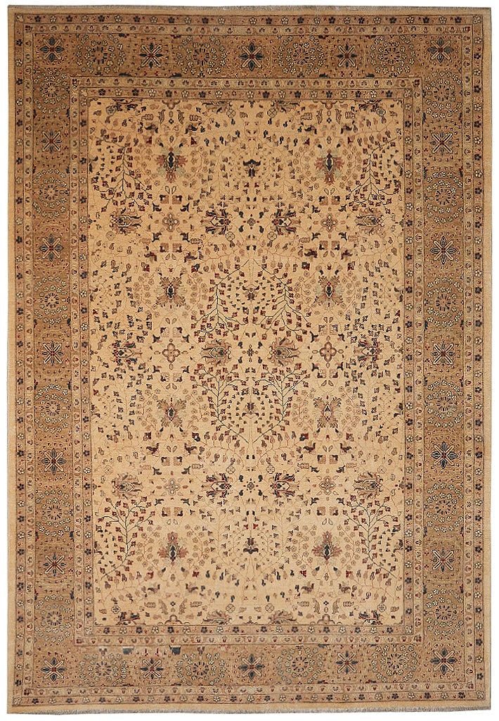 8.8 x 12.6 Handmade Zigler Chobi Peshawar Rug All Natural Wool: 8.8 x 12.6 Handmade Zigler Chobi Peshawar Rug All Natural Wool Free continental US Shipping Handmade Zigler Chobi Peshawar rug measuring 8.8 x 12.6, hand-knotted with 100% natural wool. It features cl