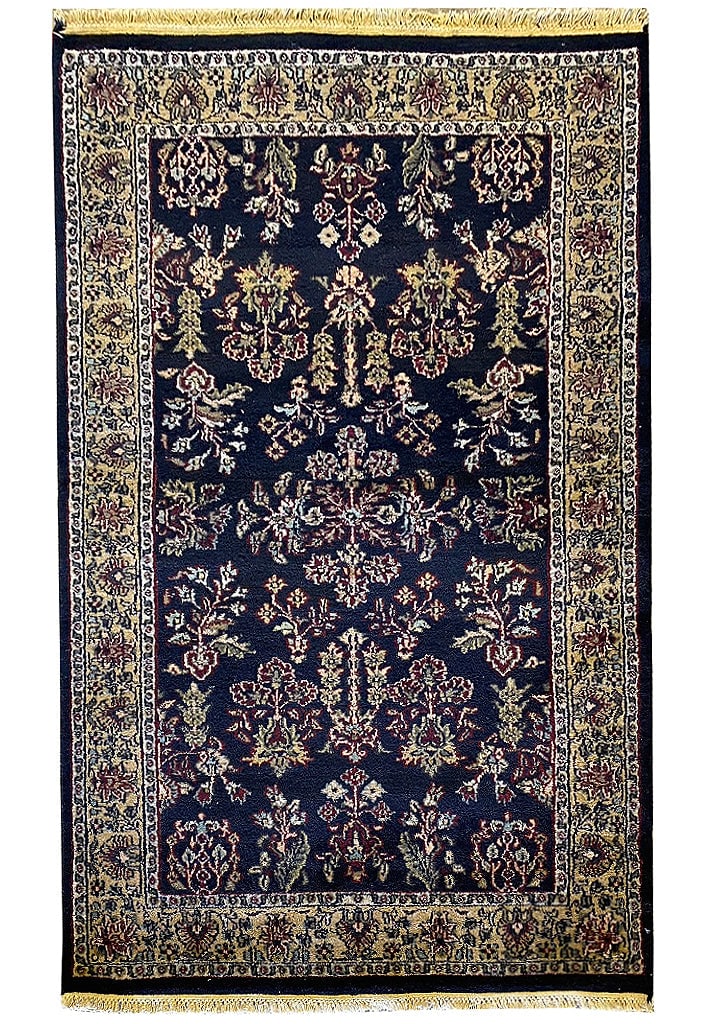 3' x 5' Handmade Sarouk Area Rug in Premium Wool: 3' x 5' Handmade Sarouk Area Rug in Premium Wool Free continental US Shipping Enhance your living space with this exquisite 3' x 5' New Handmade Sarouk Rug. Expertly hand-knotted by skilled artisans, 