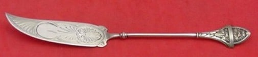 Gorham Ivy Sterling Silver 7 Inch Master Butter Knife Brite Cut Blade (1 of 1)
