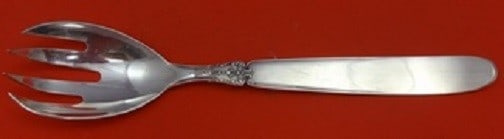 Buccellati Anacapri Sterling Silver Salad Serving Fork 9.5": Buccellati Anacapri Sterling Silver Salad Serving Fork 9.5" This exquisite salad serving fork is crafted in sterling silver by Buccellati, featuring the elegant Anacapri pattern. Measuring 9 1/2 inche