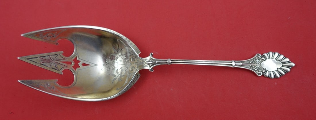 Knowles Emperor Sterling Silver 3-Tine Vegetable Fork 9 1/4 Inch (1 of 2)