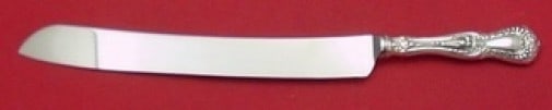 Whiting Dorothy Vernon Sterling Silver Wedding Cake Knife 12 Inch: Whiting Dorothy Vernon Sterling Silver Wedding Cake Knife 12 Inch Introducing the exquisite Dorothy Vernon Wedding Cake Knife, custom made by Whiting. This elegant knife features a stunning sterling s
