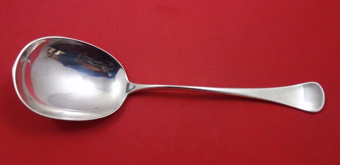 W & S Sorensen Patricia Sterling Silver Serving Spoon 8 Inch: W & S Sorensen Patricia Sterling Silver Serving Spoon 8 Inch This elegant serving spoon features the classic Patricia pattern by W & S Sorensen. Crafted from high-quality sterling silver, it measures 