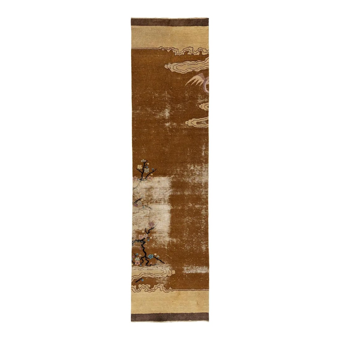 Art Deco Chinese Runner Hand Knotted Wool 2'11 x 11'7 (1 of 9)