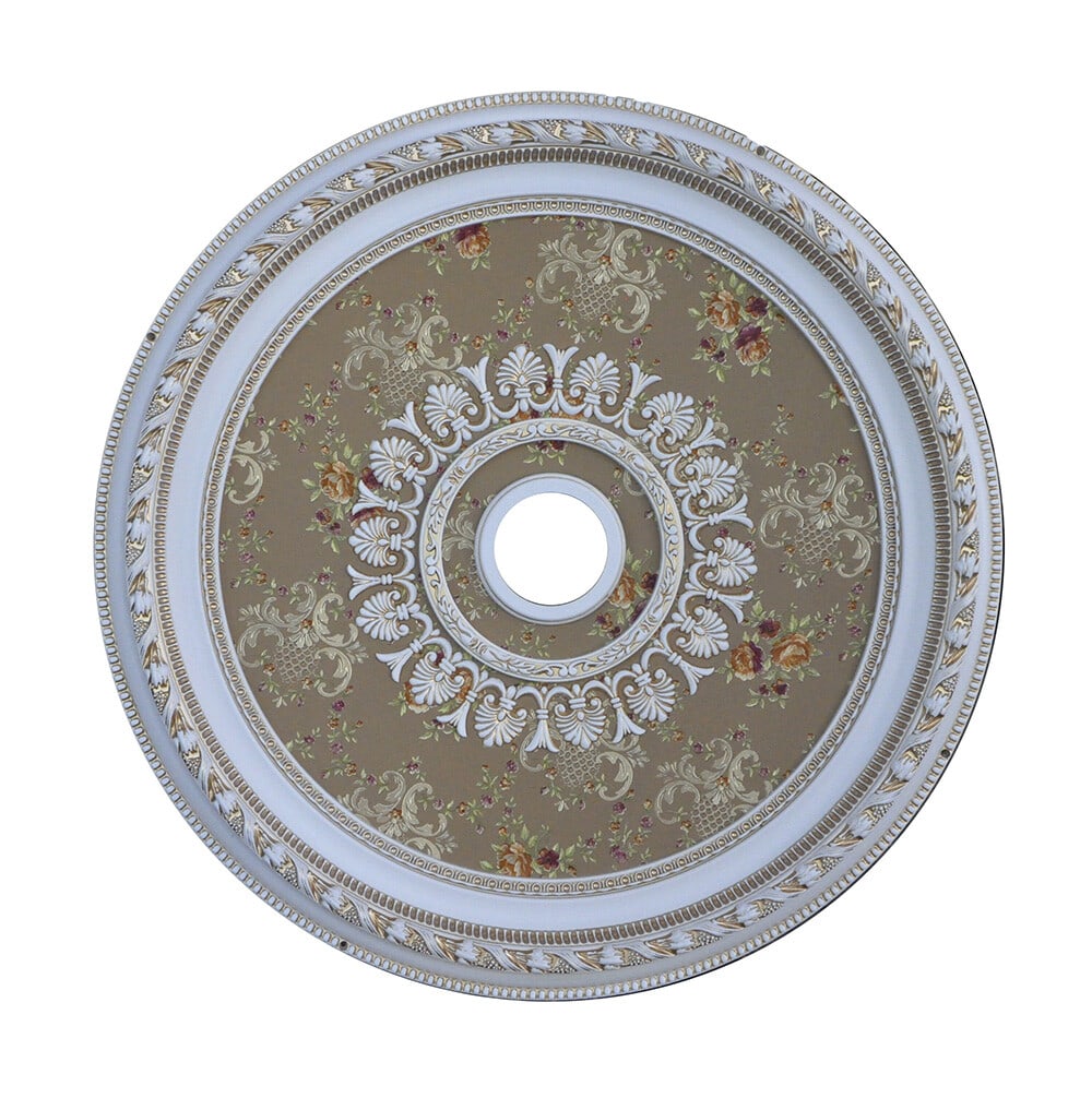 Artistry Antique White Round Ceiling Medallion 32 inch Fiber Glass Resin (1 of 2)