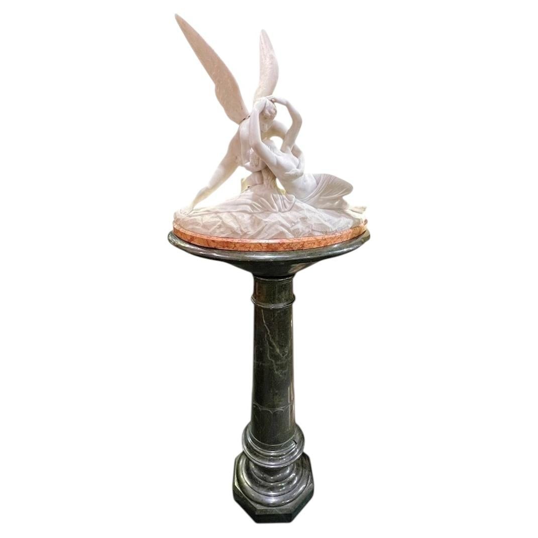 19th Century Italian Marble Cupid and Psyche Sculpture after Canova (1 of 18)