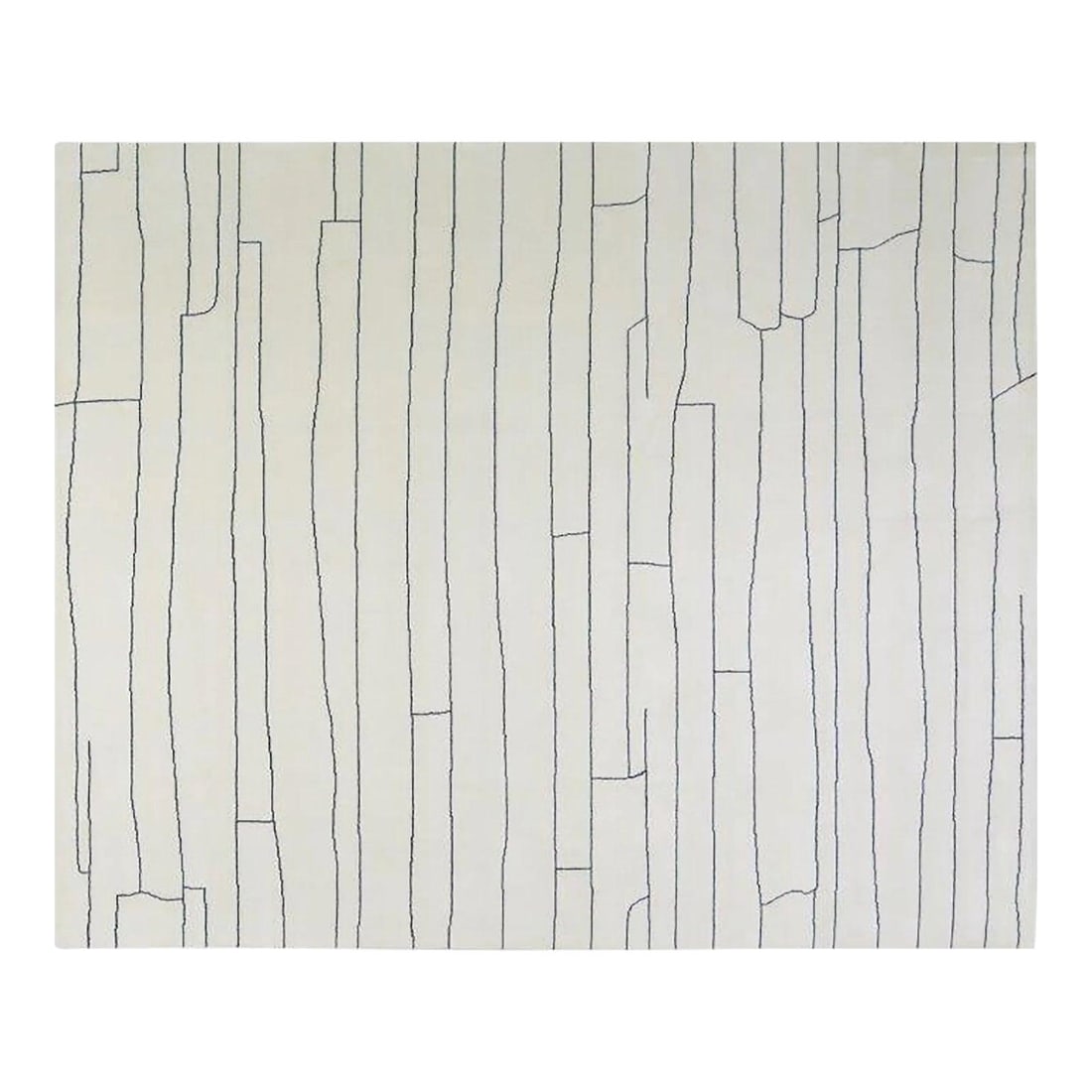 10'1 x 14'1 Abstract Wool Area Rug Moroccan Azilal Design: 10'1 x 14'1 Abstract Wool Area Rug Moroccan Azilal Design This Moroccan Azilal hand knotted wool rug features an abstract design on a white background, offering a unique and artistic addition to any s