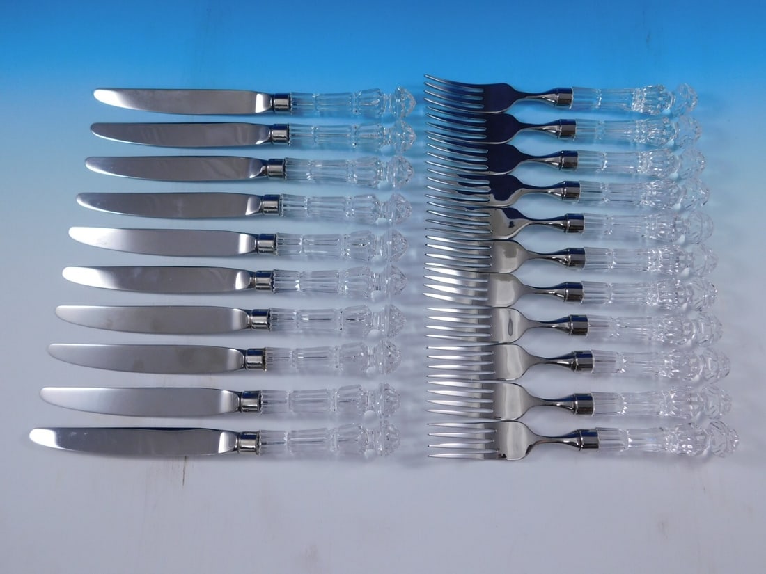 Waterford Crystal Handle Flatware Set 20 pcs Vintage Knives Forks (1 of 7)