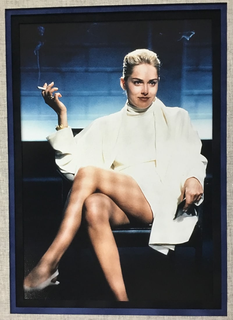 Sharon Stone Signed Basic Instinct Framed Display JSA Authenticated - 4
