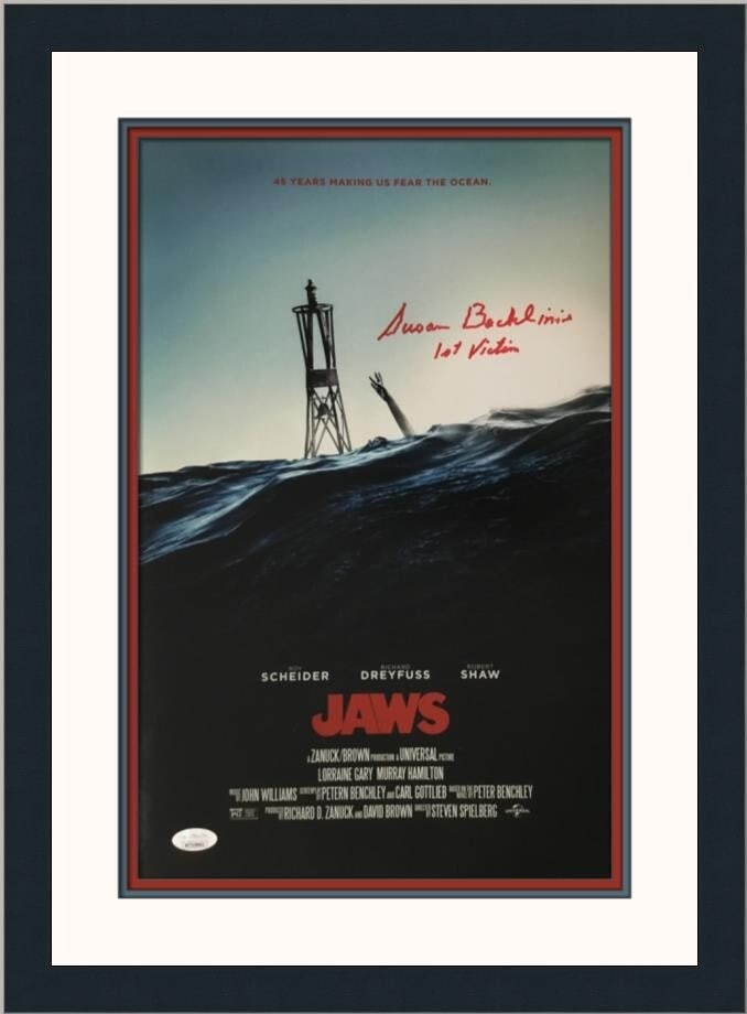 Susan Backlinie Autographed Jaws Photograph Custom Framed JSA (1 of 6)