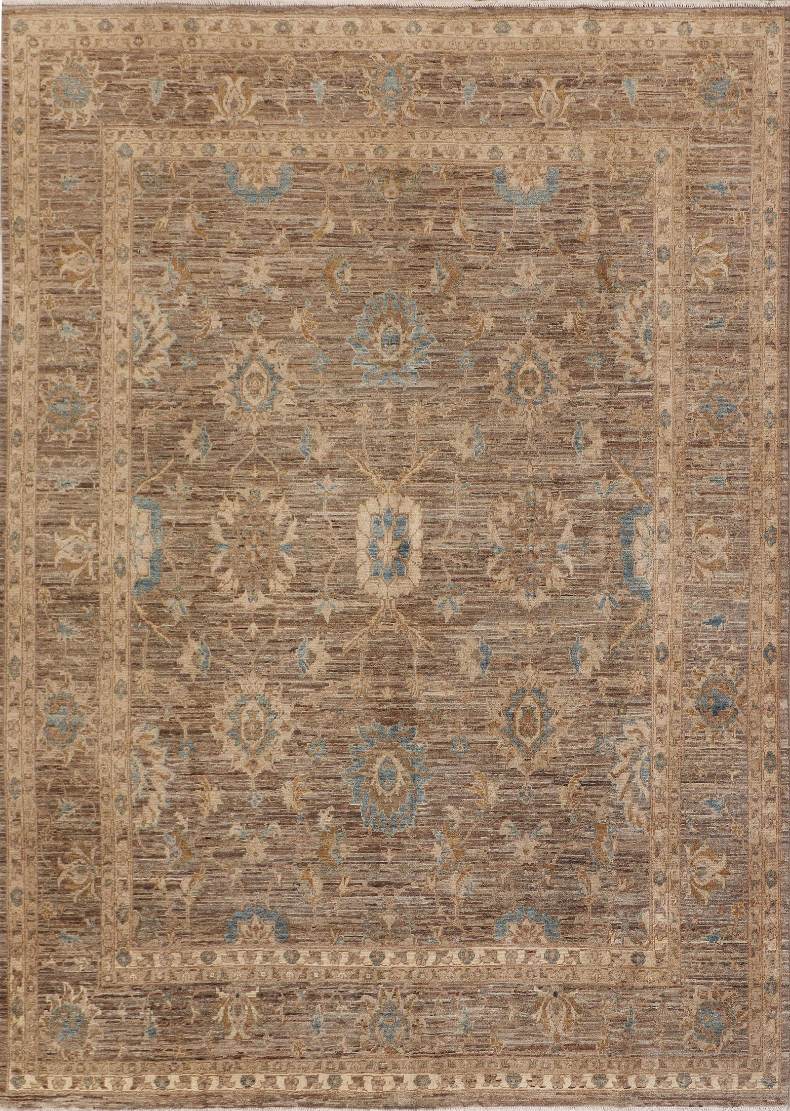 Chobi Peshawar Rug 13.11 x 9.11 Fine Ghazni Wool Pastel Brown Handmade Pakistan: Chobi Peshawar Rug 13.11 x 9.11 Fine Ghazni Wool Pastel Brown Handmade Pakistan Free continental US Shipping Enhance your home with this exquisite 13.11 x 9.11 Chobi Peshawar Rug, meticulously handwov