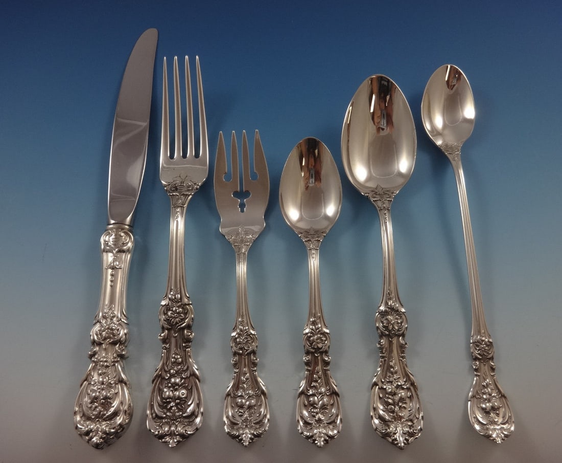 Francis I by Reed & Barton Sterling Silver Flatware Set for 12, 72 Pieces (1 of 7)