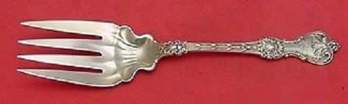 Whiting King Edward Sterling Silver Fish Serving Fork 9 5/8" Monogrammed (1 of 2)
