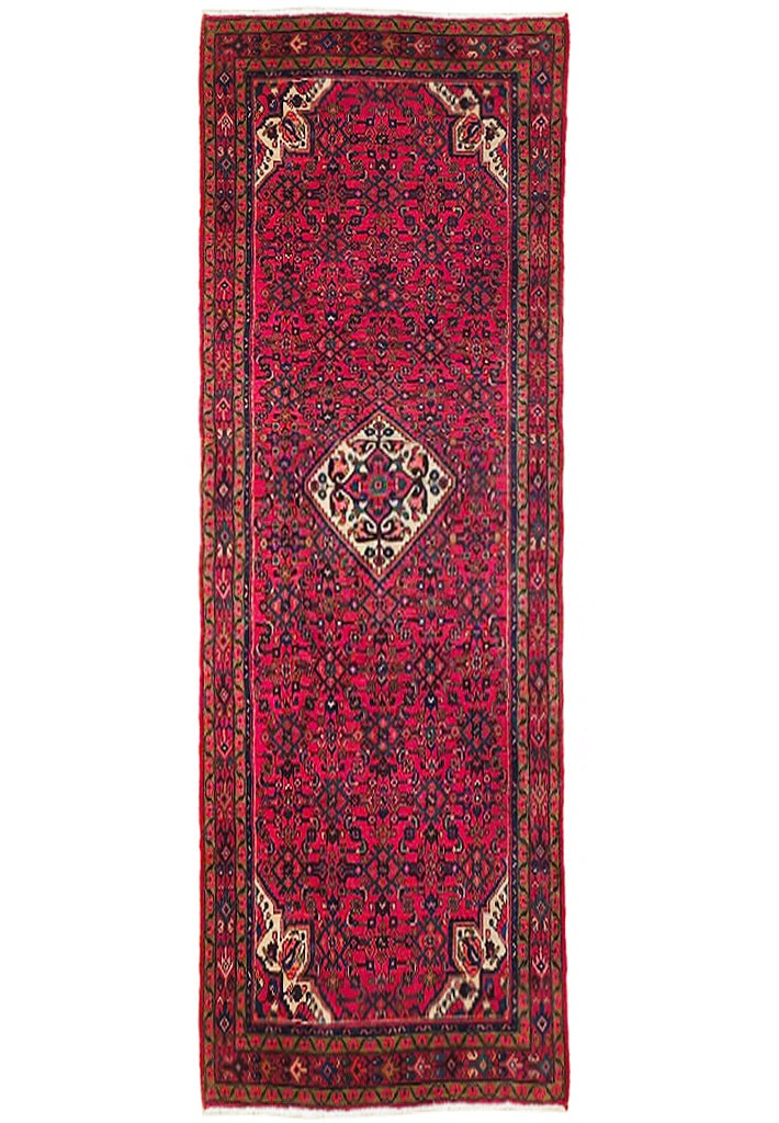 Handcrafted Persian Herati Runner Rug 5'4 x 11' Traditional Design: Handcrafted Persian Herati Runner Rug 5'4 x 11' Traditional Design Free continental US Shipping Enhance your space with this exquisite 5' 4" x 11' Red Semi Antique Persian Herati Runner. Handcrafted b