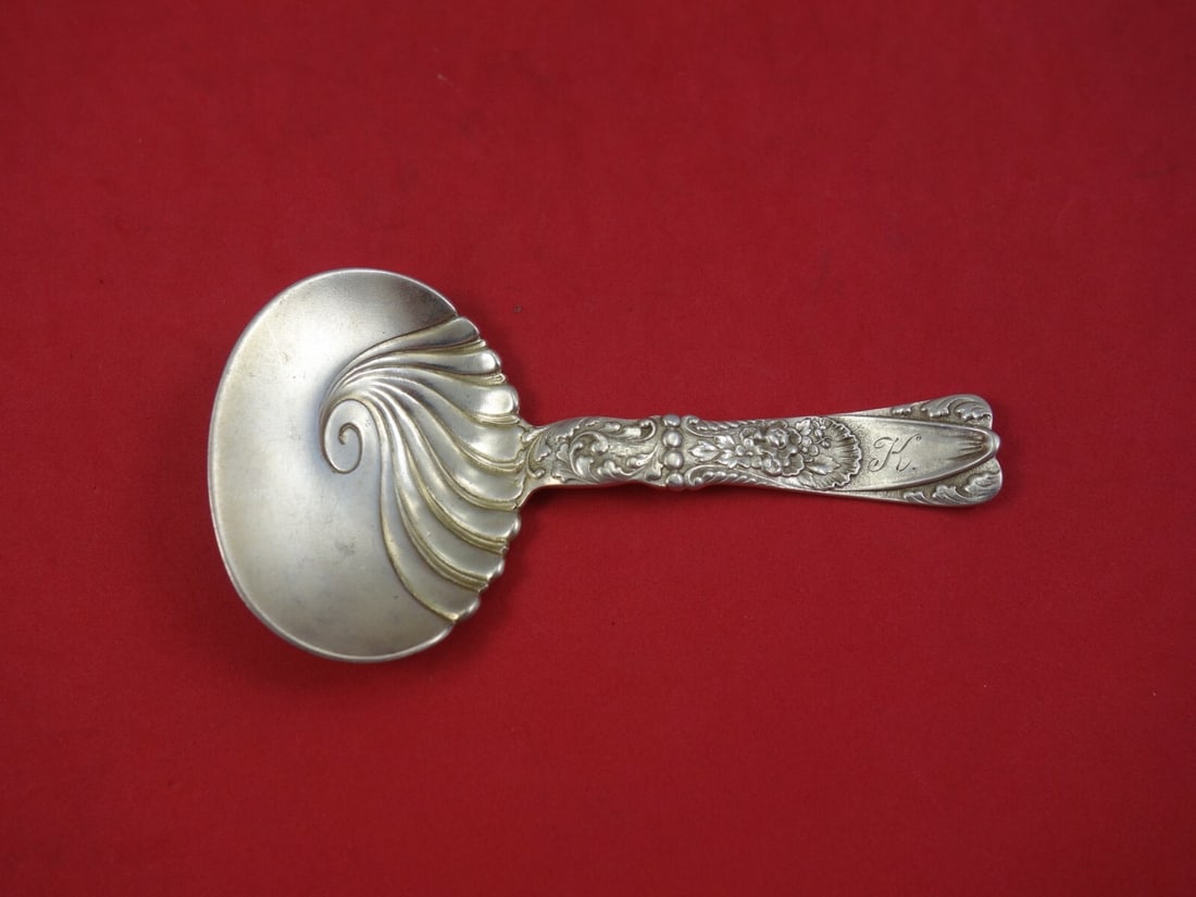 Gorham Sterling Silver Nut Spoon 5 1/8 inch Monogrammed #412: Gorham Sterling Silver Nut Spoon 5 1/8 inch Monogrammed #412 This exquisite Gorham Sterling Silver Nut Spoon measures 5 1/8 inches and features the elegant pattern number 412. Crafted from solid sterl