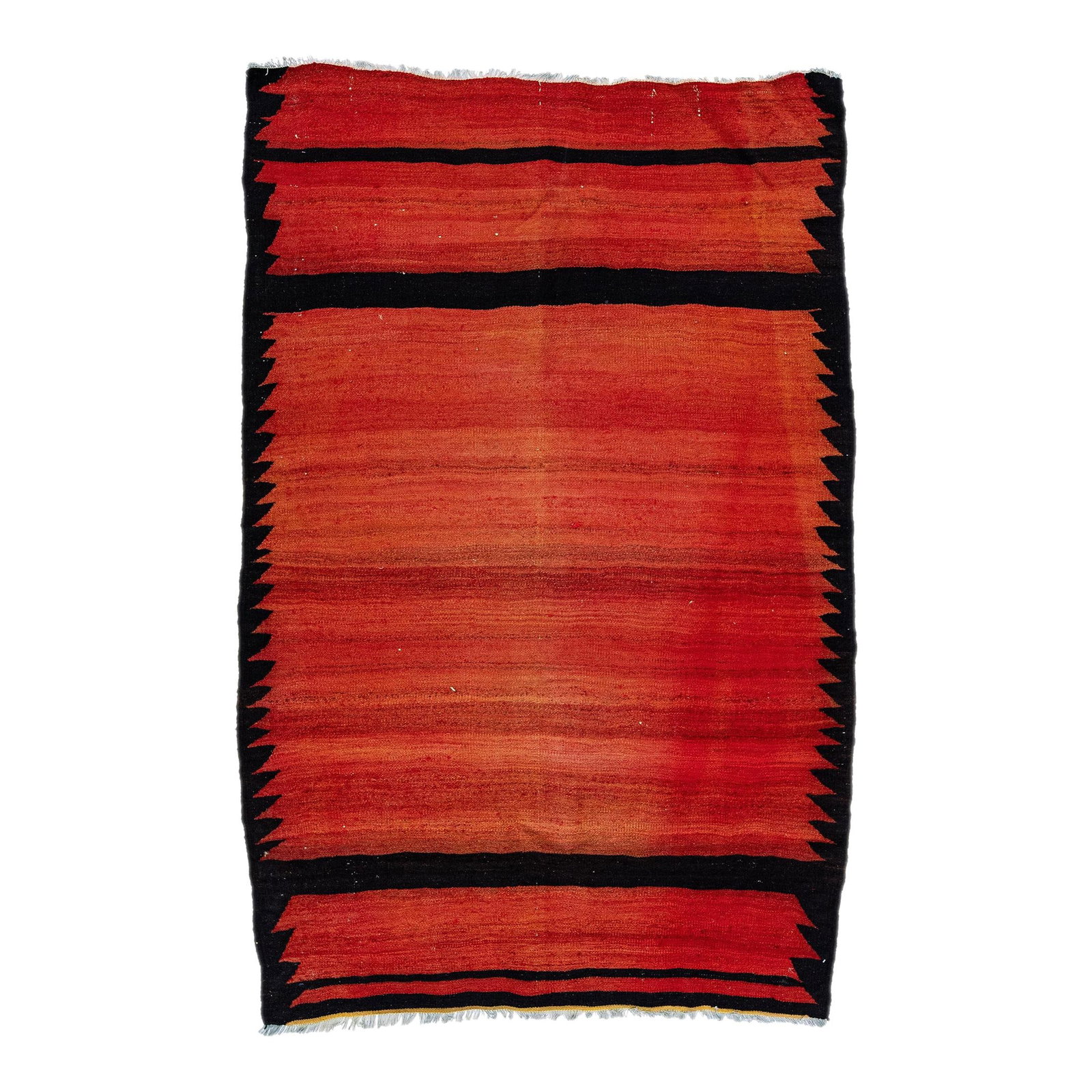 Vintage 1960s Turkish Kilim Red Wool Rug Geometric Design 6'2 x 7'9: Vintage 1960s Turkish Kilim Red Wool Rug Geometric Design 6'2 x 7'9 Discover the charm of this vintage Turkish Kilim rug, hand-knotted from quality wool. Featuring a vibrant red field adorned with str