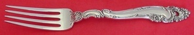 Gorham Decor Sterling Silver Dinner Fork 7 3/4 Inch Antique Flatware (1 of 2)
