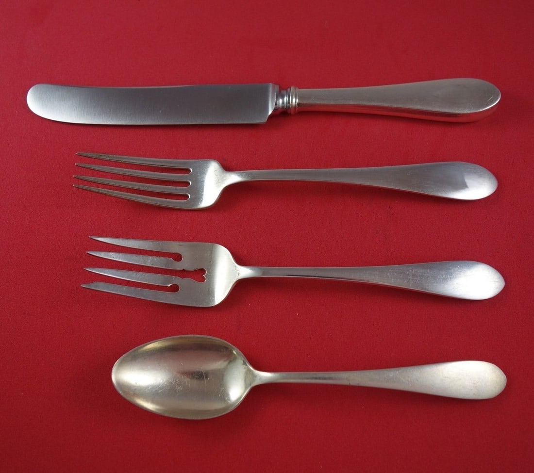 Gorham Old Colony New Sterling Silver 4-Piece Place Setting: Gorham Old Colony New Sterling Silver 4-Piece Place Setting Experience timeless elegance with this 4-piece place setting from the Old Colony New pattern by Gorham. Crafted from high-quality sterling s