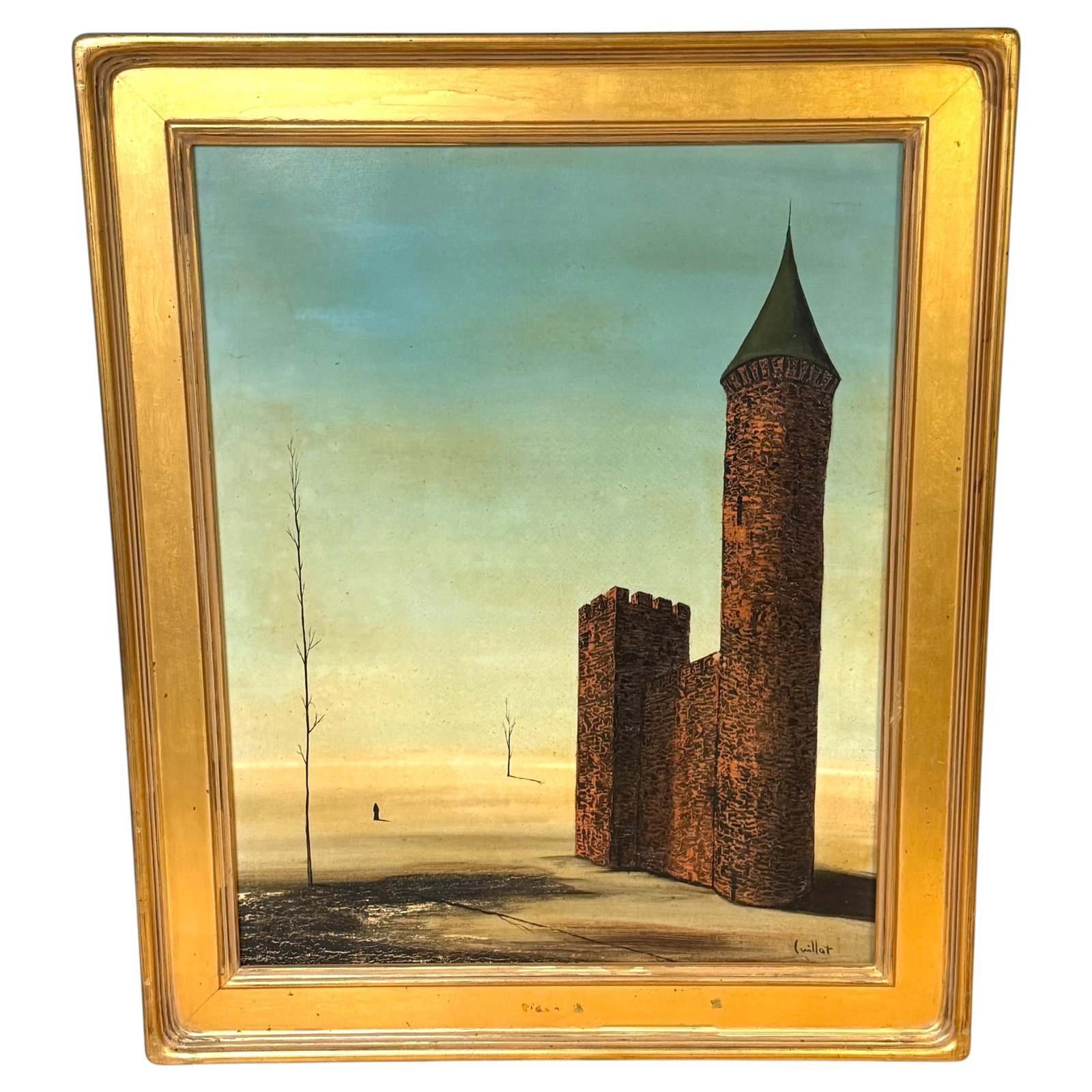Signed Alvaro Guillot Fortress Landscape Oil on Canvas (1 of 15)