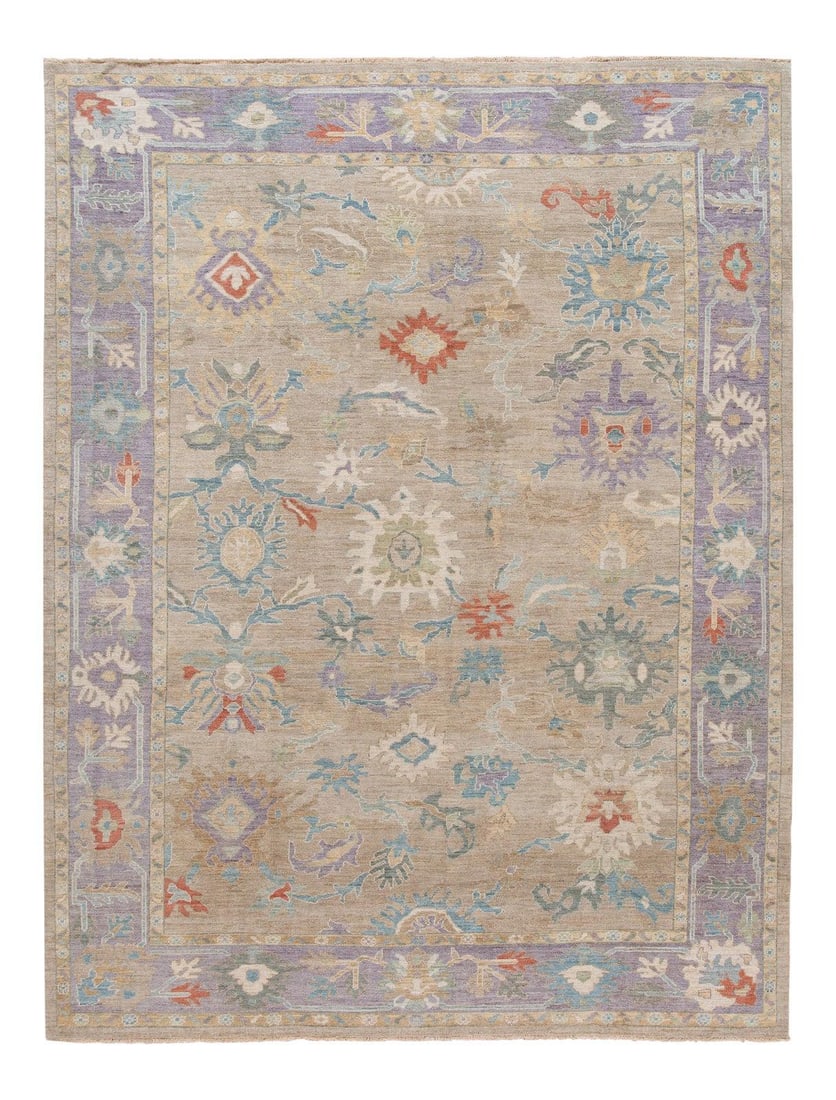 21st Century Sultanabad Hand-Knotted Wool Rug 10'9 x 14': 21st Century Sultanabad Hand-Knotted Wool Rug 10'9 x 14' Enhance your space with this stunning 21st Century Modern Sultanabad Wool Rug, expertly hand-knotted from premium wool. The rug features a warm