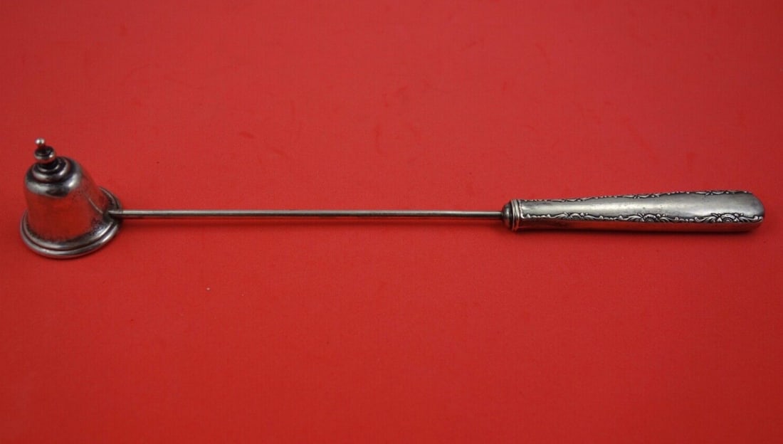 Rare Towle Sterling Silver Candle Snuffer 9 5/8 Candlelight Pattern: Rare Towle Sterling Silver Candle Snuffer 9 5/8 Candlelight Pattern Enhance your candlelit evenings with this exquisite Candle Snuffer from the Candlelight pattern by Towle. Crafted from sterling silv