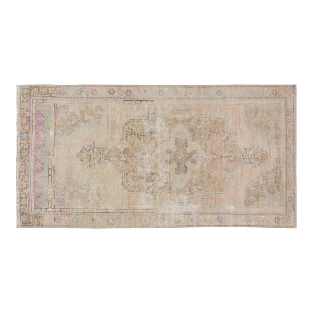 Turkish Anatolian Wool Area Rug Hand Knotted 4'7 x 9' Copper Tone (1 of 6)