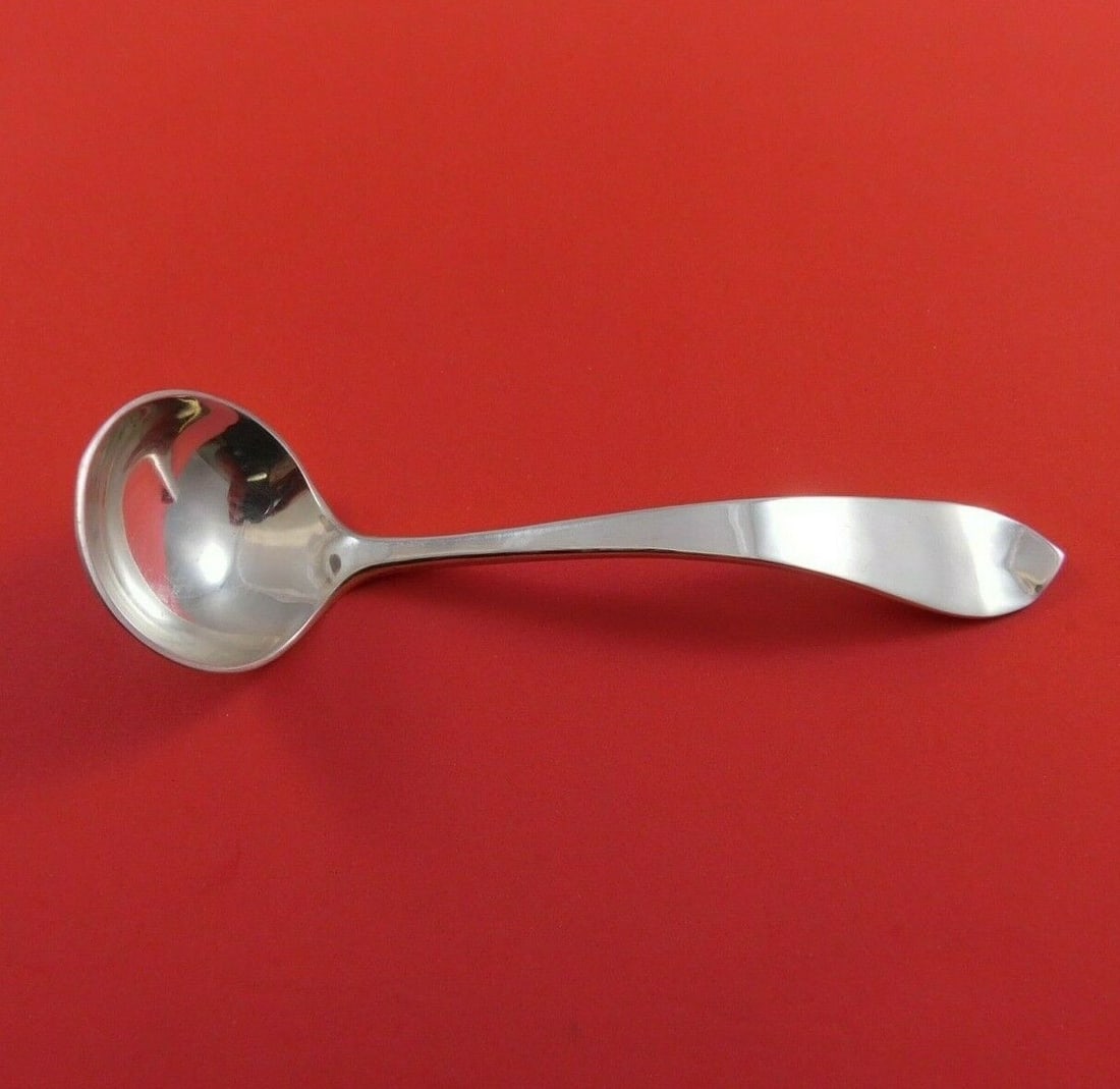 RWMAC Arts & Crafts Sterling Silver Sauce Ladle 4 3/4 Inches: RWMAC Arts & Crafts Sterling Silver Sauce Ladle 4 3/4 Inches This elegant Arts & Crafts style sauce ladle by RWMAC is crafted from high-quality sterling silver. Measuring 4 3/4 inches, this ladle is p