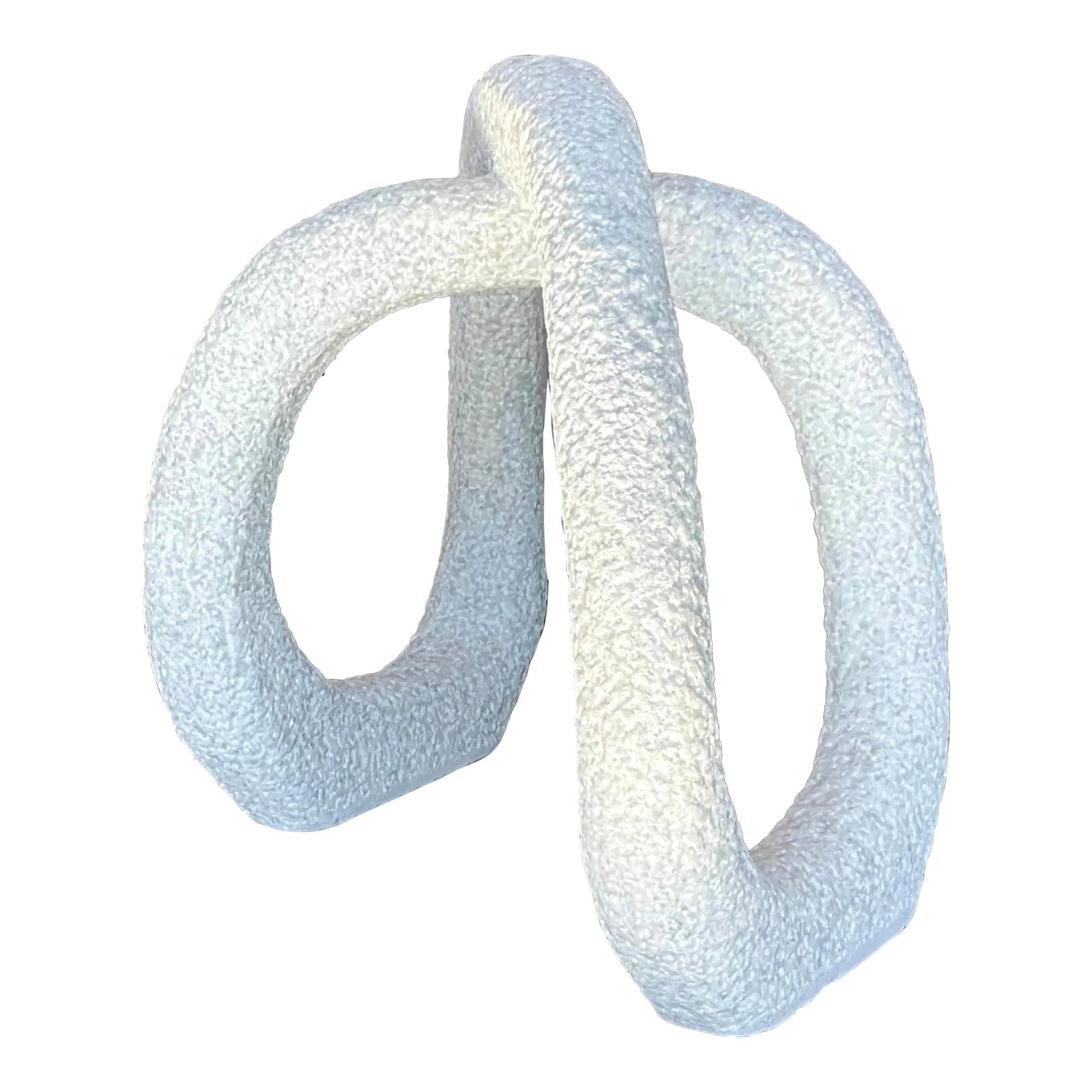 Studio A Abstract Chiseled Stone Sculpture Vintage 12x12.5 White (1 of 6)